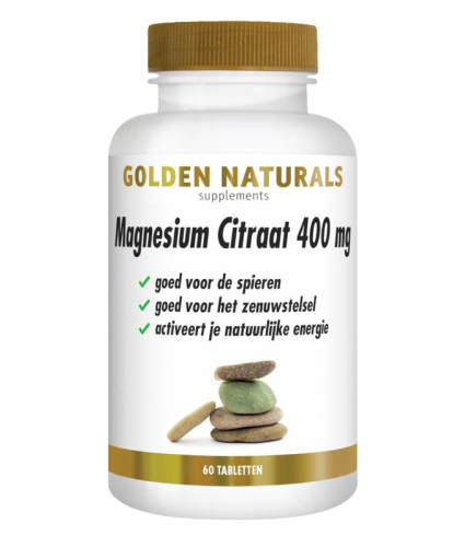 60 Tabletten Golden Naturals Magnesium Citraat 400 mg