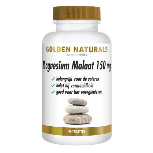 90 Tabletten Golden Naturals Magnesium Malaat 150 mg