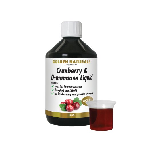 500 Ml Golden Naturals Cranberry & D-mannose Liquid