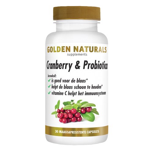 Golden Naturals Cranberry & Microbiotica 30 Kapseln