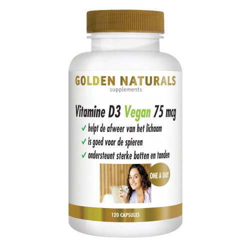  Golden Naturals Vitamine D3 75 mcg Vegan
