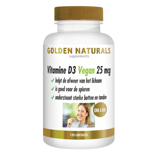  Golden Naturals Vitamine D3 25 mcg Vegan