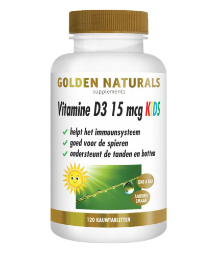  Golden Naturals Vitamine D3 15 mcg Kids