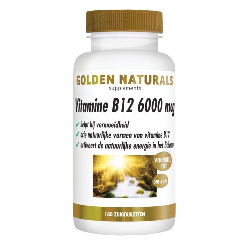  Golden Naturals Vitamine B12 6000 mcg Voordeelpot
