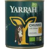 820 gram Yarrah Hondenvoer Chunks met Kip Biologisch