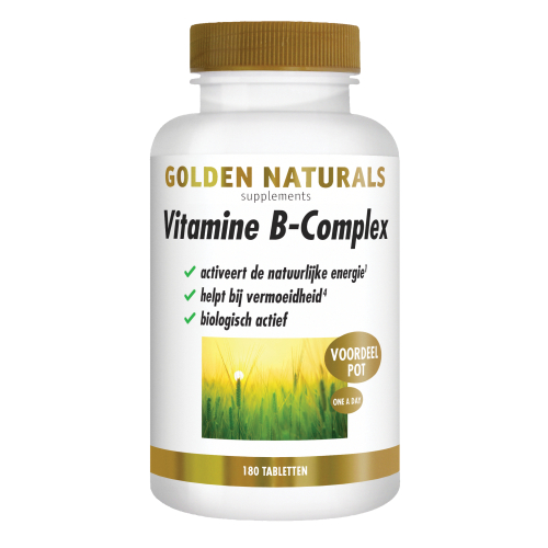 180 tabletten Golden Naturals Vitamine B-Complex Voordeelpot