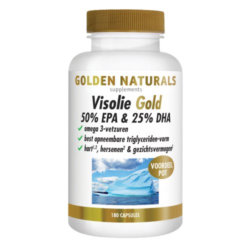  Golden Naturals Visolie Gold 50% EPA & 25% DHA Voordeelpot