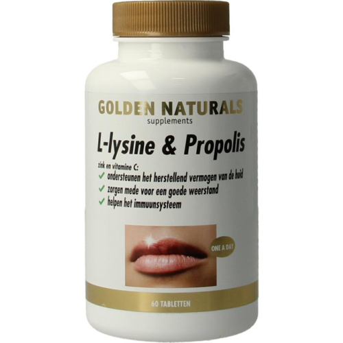 60 Tabletten Golden Naturals L-Lysine & Propolis