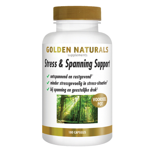 Golden Naturals Stress & Spanning Support Voordeelpot