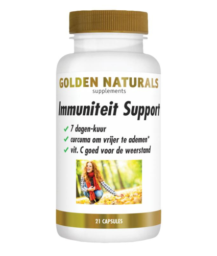 21 Kapseln Golden Naturals Immuniteit Support 7 Dagen-Kuur