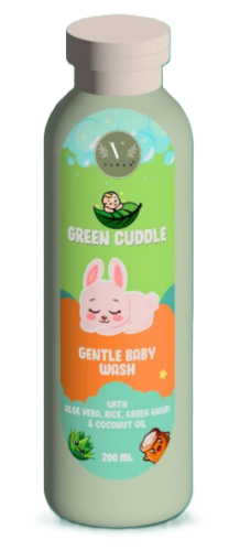 200 Ml Vanan Green Cuddle Gentle Baby Wash 