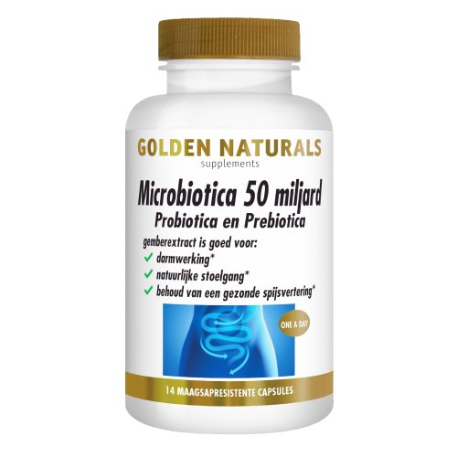 Golden Naturals Microbiotica 50 Miljard 14 Kapseln