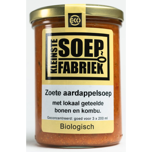 400 Ml Kleinste Soep Fabriek Zoete Aardappelsoep Biologisch