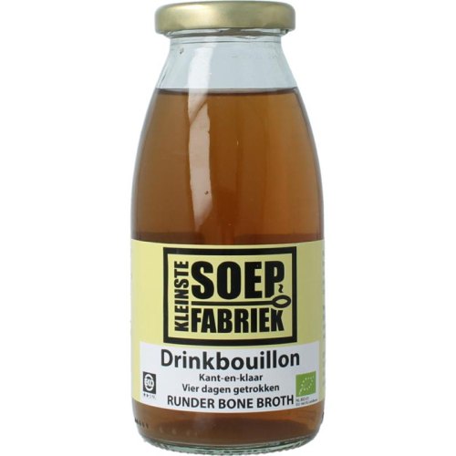 Kleinste Soep Fabriek Drinkbouillon Runder Bone Broth Biologisch 245 Ml