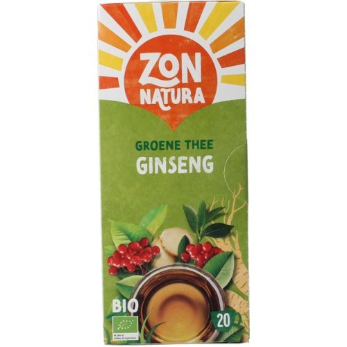 Zonnatura Groene Thee Ginseng Biologisch 20 Tüte