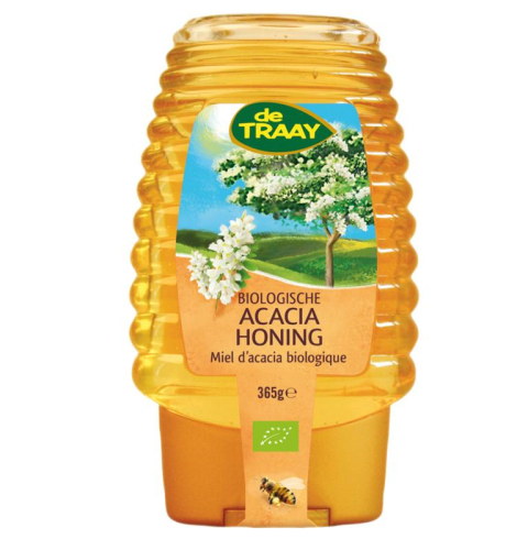 365 gram De Traay Acacia Honing Knijpfles Biologisch