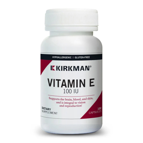 100 capsules Kirkman Vitamin E 100 IU