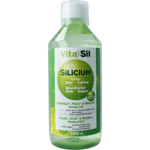500 Ml VitaSil Silicium Haar, Huid & Nagels + Zink