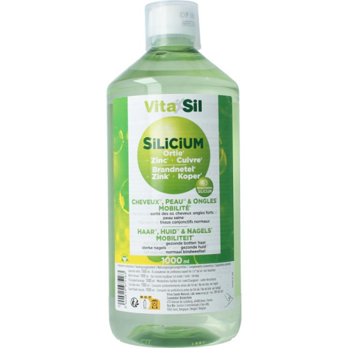 1000 Ml VitaSil Silicium Haar, Huid & Nagels + Zink