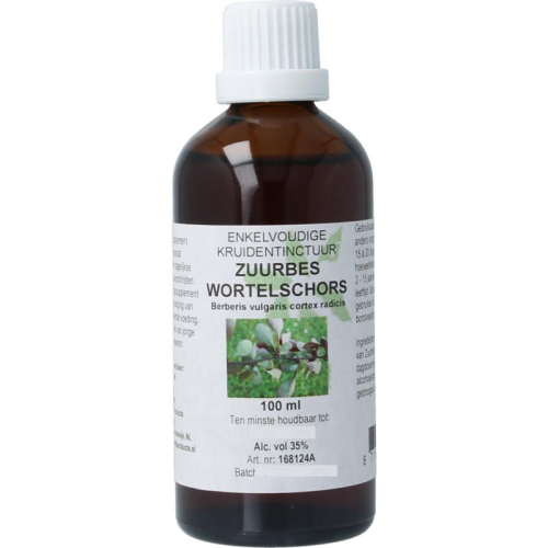 100 Ml De Cruydhof  Natura Sanat Berberis Vulgaris  Zuurbes Schors Tinctuur