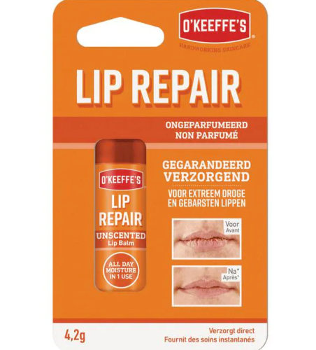 4,2 Gramm O'Keeffe's Lip Repair Ongeparfumeerde Lippenbalsem