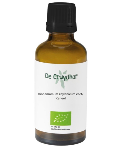 50 Ml De Cruydhof  Natura Sanat Cinnamomum Zeylanicum Cort  Kaneel Tinctuur Biologisch