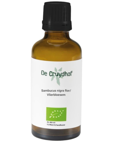 De Cruydhof Sambucus Nigra flor - Vlierbloesem Tinctuur Biologisch 100 Ml