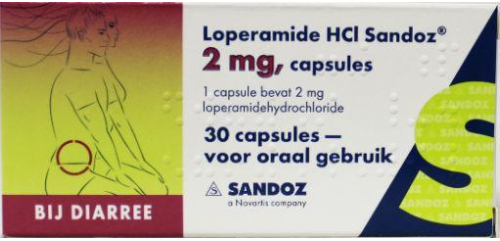 30 capsules Sandoz Loperamide HCl 2 mg