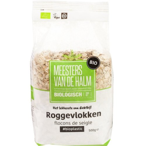 Meesters van de Halm Roggevlokken Biologisch 500 Gramm