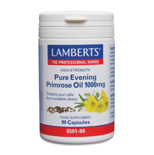 Lamberts Pure Evening Primrose Oil (Teunisbloemolie) 1000 mg 90 Kapseln