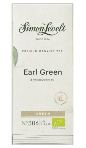 Simon Levelt Green Earl Grey Thee Biologisch 20 bag