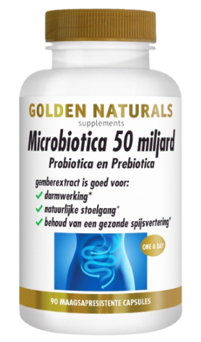 Golden Naturals Microbiotica 50 Miljard  90 Kapseln
