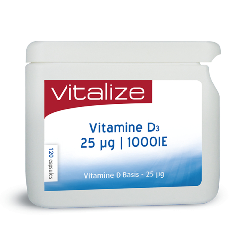 120 capsules Vitalize Vitamine D3 Basis 25 mcg
