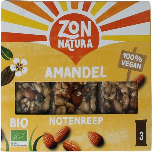 Zonnatura Notenreep Amandel Biologisch 3 Stücke