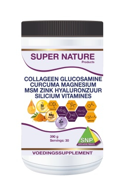 SNP Collageen Glucosamine Curcuma Magnesium MSM Zink Hyaluronzuur 390 Gramm