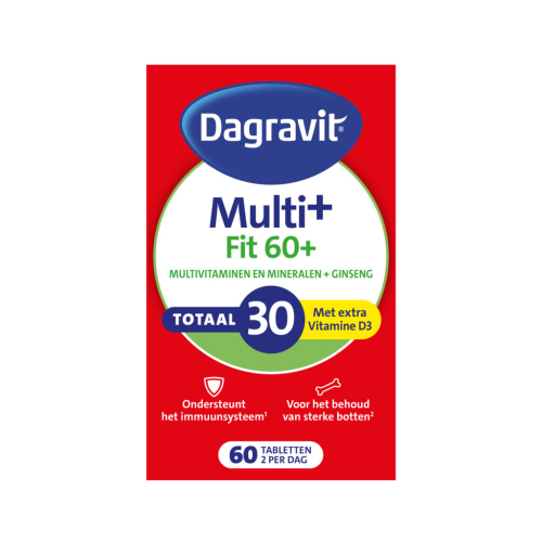 60 tabletten Dagravit Totaal 30 Fit 60+
