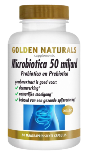 60 capsules Golden Naturals Microbiotica 50 Miljard