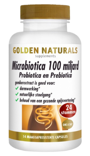 Golden Naturals Microbiotica 100 Miljard 14 Kapseln