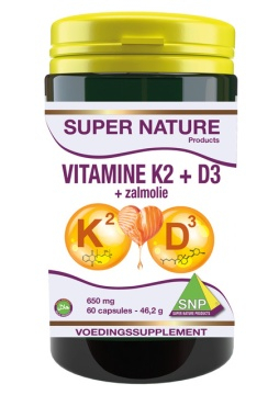 SNP Vitamine K2 + D3 + Zalmolie 60 Kapseln