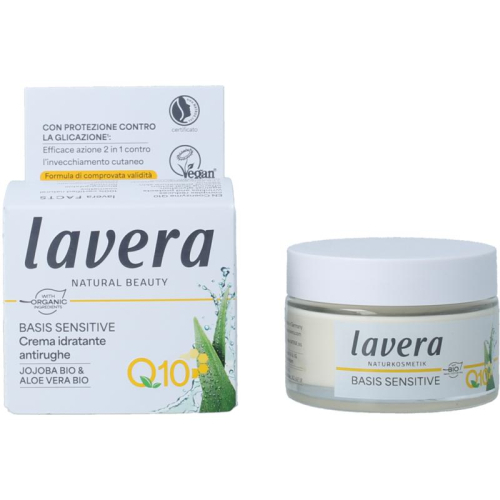 50 ml Lavera Basis Sensitiv Anti-Aging Moisturizing Cream with Q10 Biologisch
