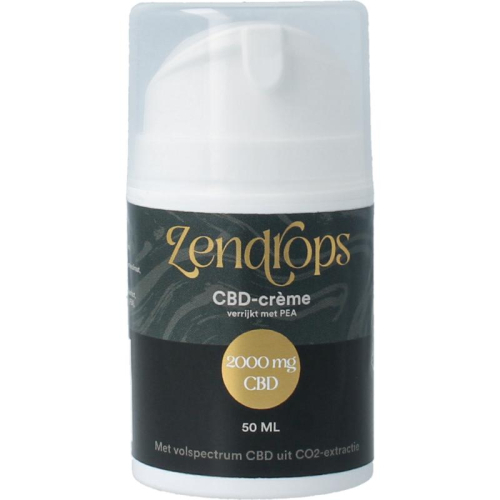 50 ml Zendrops CBD Creme met PEA 2000 mg