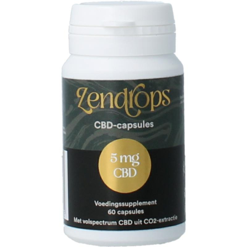 60 capsules Zendrops CBD Capsules 5 mg