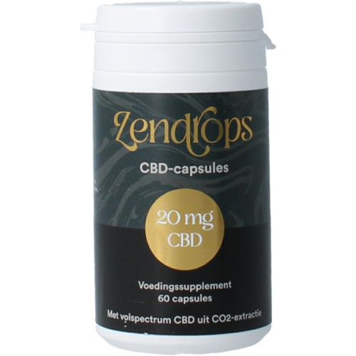 60 capsules Zendrops CBD Capsules 20 mg