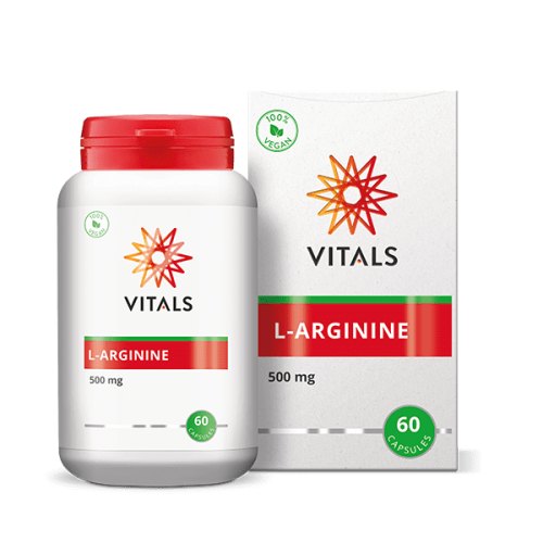 60 capsules Vitals L-Arginine 500 mg