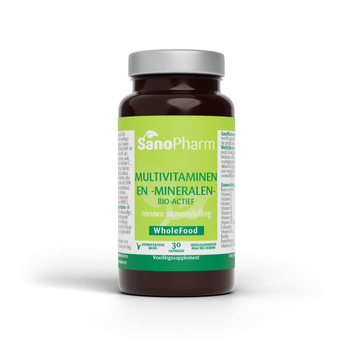 30 Kapseln SanoPharm Wholefood Multivitaminen en Mineralen