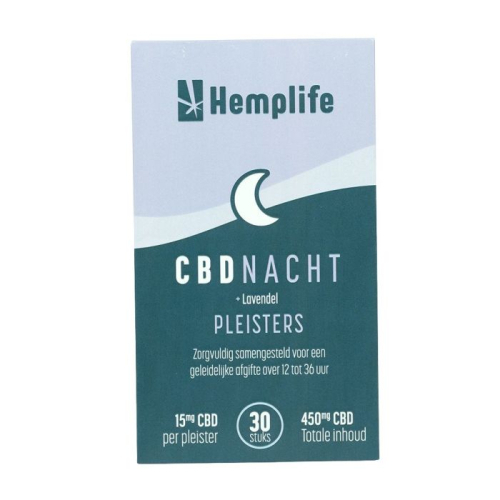 30 stuks Hemplife CBD Nacht Pleisters 15 mg
