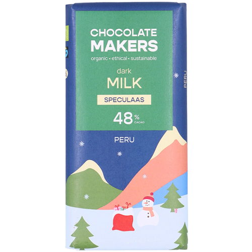 80 gram Chocolate Makers Dark Milk Speculaas