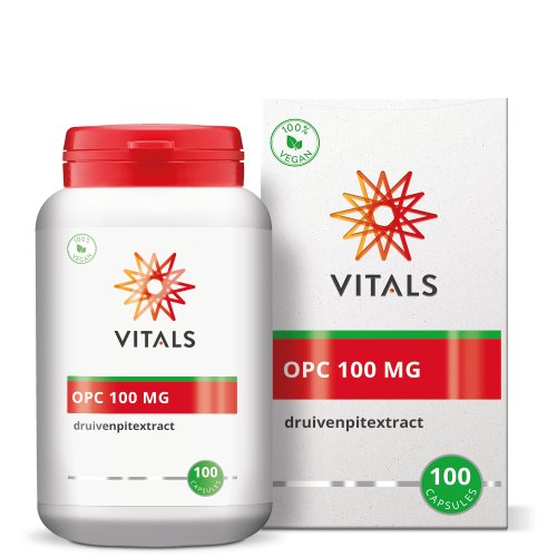 Vitals OPC 100 mg Druivenpitextract 100 Kapseln