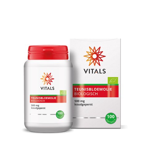 Vitals Teunisbloemolie Biologisch 100 Softgels