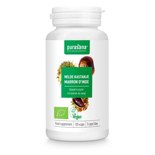Purasana Wilde Kastanje Biologisch 120 Kapseln